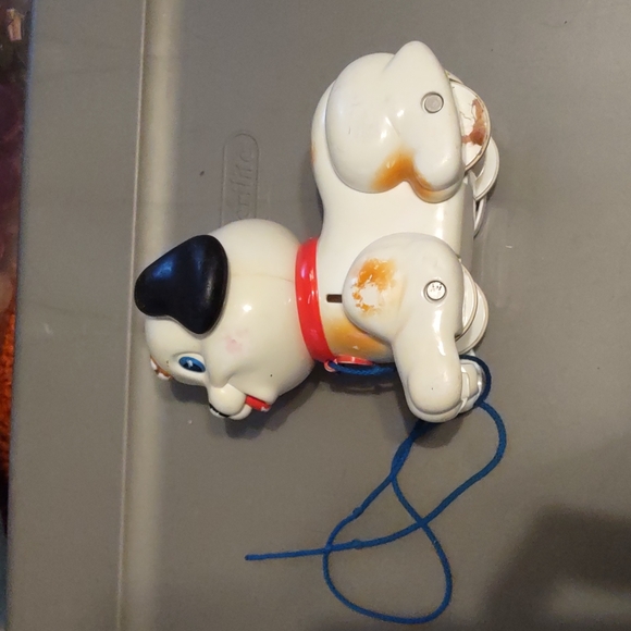 Vintage Fisher-Price Walking Dog on Leash Toy - Picture 2 of 7